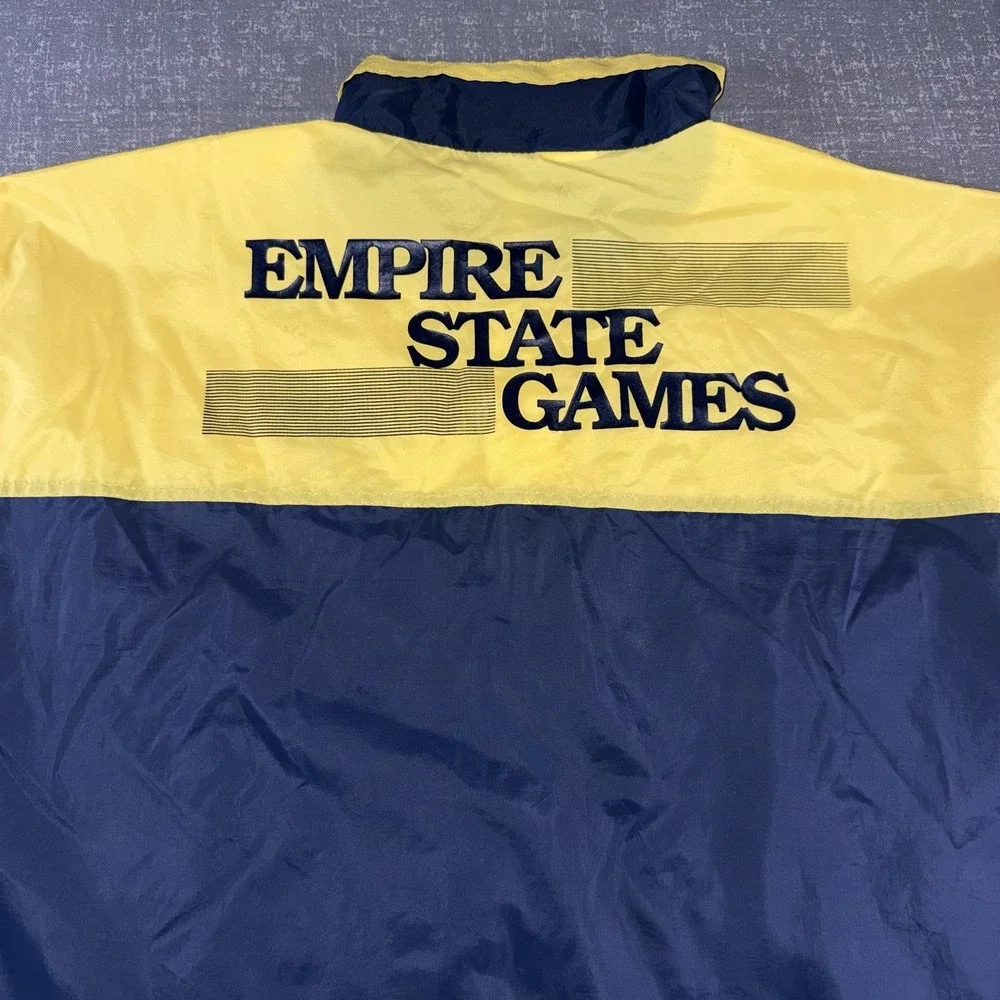 Vintage Antigua Jacket Mens Large Blue Empire State Games Windbreaker 1992